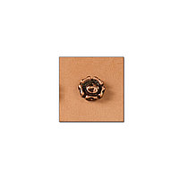 Set 6 nituri floare pentru pielarie, Tandy Leather (Finisaj material: Cupru)