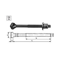 Sistem de fixare pentru canale "T" (surub, saiba si piulita), DIN 787 (Sectiune: Canal T12, surub M 12 x 50)