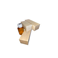 Set 4 blocuri din lemn de tei pentru cioplit 47 x 47 mm cu 50 ml ulei tung