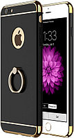 Husa Apple iPhone 7 Plus, Elegance Luxury 3in1 Ring Black