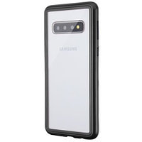 Husa Samsung Galaxy S10 Plus Magnetica 360 grade Black, Perfect Fit cu spate de sticla securizata premium