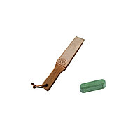 ZSMP.1 Strop cu doua fete din piele PREMIUM M marca ZEPHYRcu pasta de ascutire Chrox/Dialux Verde (Set: Strop