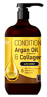 Balsam de par Argan Oil of Morocco & Collagen 946ml, Bio Naturell