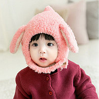 Caciulita roz pentru bebelusi - Bunny (Marime Disponibila: 6-9 luni (Marimea 19 incaltaminte))