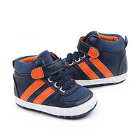 Adidasi bleumarine cu dungi portocalii (Marime Disponibila: 3-6 luni (Marimea 18 incaltaminte))