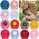 Caciulita tip turban - Floricica (Marime Disponibila: 6-9 luni (Marimea 19 incaltaminte), Culoare: Bleu) - foto 1 - id-p95848111