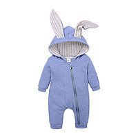 Salopeta bleu pentru bebelusi - Iepurila (Marime Disponibila: 12-18 luni (Marimea 21 incaltaminte))