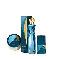 Set Divine deodorant 50ml, crema de corp 250 ml, si apa de parfum 50 ml