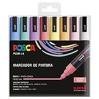 Posca Paint Marker 8 Culori PC-5M Pastel Set