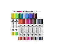 Ohuhu Maui Series Set 36 Markere, Baza Apa, Dual Tips Brush&Fineliner, Multicolor Y30-80400-18