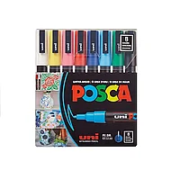 Posca Paint Marker 8 Culori PC-3M Fine Basic Set