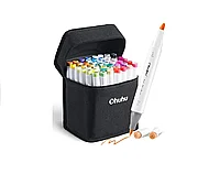Ohuhu Honolulu Set 48 Markere, Baza Alcool, Dual Tips Brush&Chisel, Multicolor Y30-80401-94