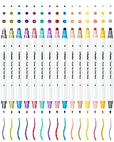 Ohuhu Set 15 Markere, Baza Apa, Dual Tips Fine&Dot, Multicolor Y30-80600-41