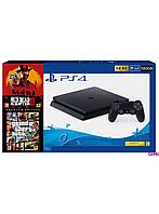 Consola Ps4 500gb Slim + Red Dead Redemption 2 + Gta 5 Premium -