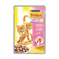 Friskies Plic hrana umeda pentru pisici JUNIOR, cu Pui in Sos 85g