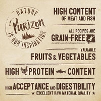 Purizon Adult Pui cu pește 150g Hrana uscata fara cereale pisici sensibile