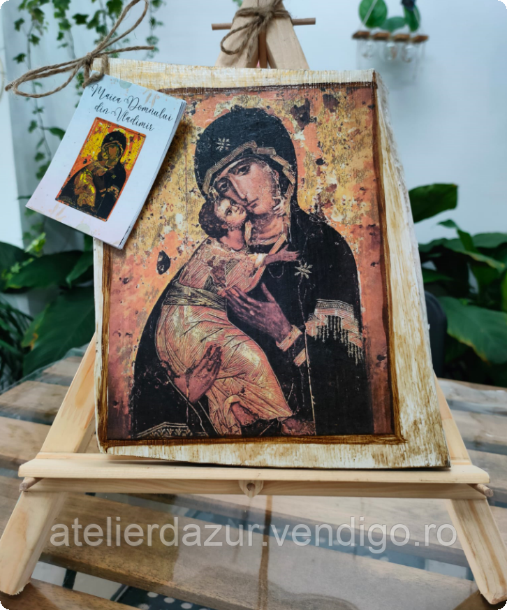 Icoana Maica Domnului din Vladimir, cu brosura