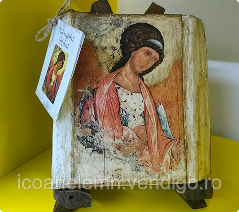 Icoana Arhanghel Mihail, 13 x 20 cm, foto 1