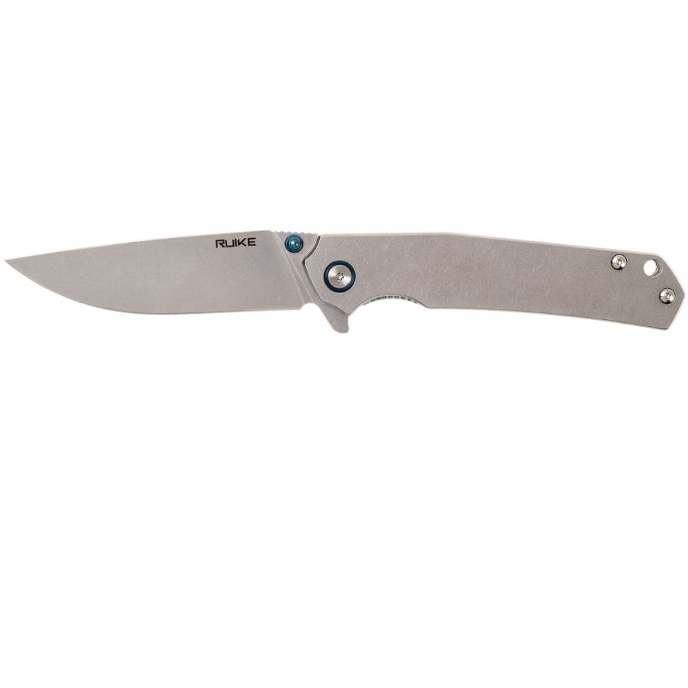 Briceag flipper Ruike P801-SF cu maner metalic, lama otel inoxidabil 14C28N - foto 1 - id-p90121142