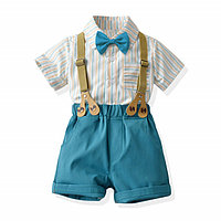 Costum elegant pentru baietei - Fashion (Marime Disponibila: 3-6 luni (Marimea 18 incaltaminte))