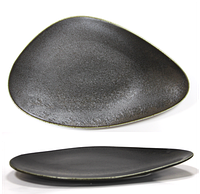 CULINARO ANTIQUE-BLACK Platou din portelan 30cm (TR0001-11.5B)