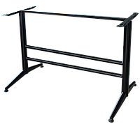 RAKI Picior, baza din metal pentru blat dreptunghiular negru clasic 105x48xh72cm