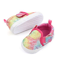 Pantofiori tie-dye colorati pentru fetite (Marime Disponibila: 3-6 luni (Marimea 18 incaltaminte))