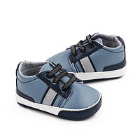 Pantofiori sport bebelusi, albastri cu detalii bleumarine (Marime Disponibila: 9-12 luni (Marimea 20