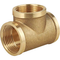 Teu din bronz pentru apa, 3/4"