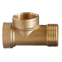 Teu din bronz pentru hidrofor, cu 3 iesiri de 1"