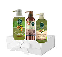 Pachet Sampon 600 ml , Gel de dus 600 ml si Lotiune cu ulei de Macadamia 250 ml