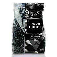 Ceara film elastica granulata gri-metalizat ItalWax Pour Homme punga 1kg