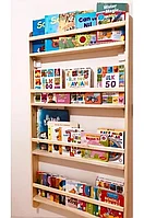 Biblioteca Montessori din lemn natural 120 cm
