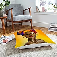 Husa perna cu design femei africane moderne 70 x 70 cm