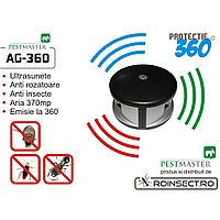 Pestmaster AG 360-aparat cu ultrasunete impotriva rozatoarelor si gandacilor .Acoperire 370 mp