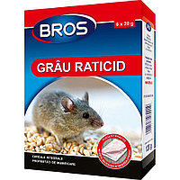 BROS Grau raticid pentru soareci, sobolani 120gr.
