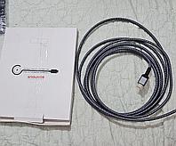 Cablu HDMI 2.1 SNOWKIDS, nailon/aliaj de aluminiu, gri/negru, 5 m, 8K