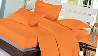 Set Lenjerie de Pat din Damasc, Premium, 6 Piese, pentru Pat dublu, UNI, 230 x 250cm Portocaliu