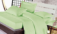 Set Lenjerie de Pat din Damasc, Premium, 6 Piese, pentru Pat dublu, UNI, 230 x 250cm Verde Deschis