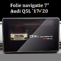 Folie sticla securizata pentru ecran navigatie 7 GIDA-CRIS GC122, compatibil Audi Q5L intre anii 2017-2020