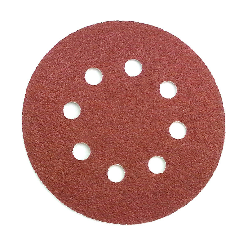 Set 100 discuri de smirghel P120 GIDA-CRIS GC221, prevazute cu 8 gauri de aspirare si sistem de prindere - foto 1 - id-p90156967