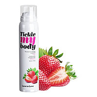 Spuma de masaj Tickle My Body cu aroma de capsuni 150 ml