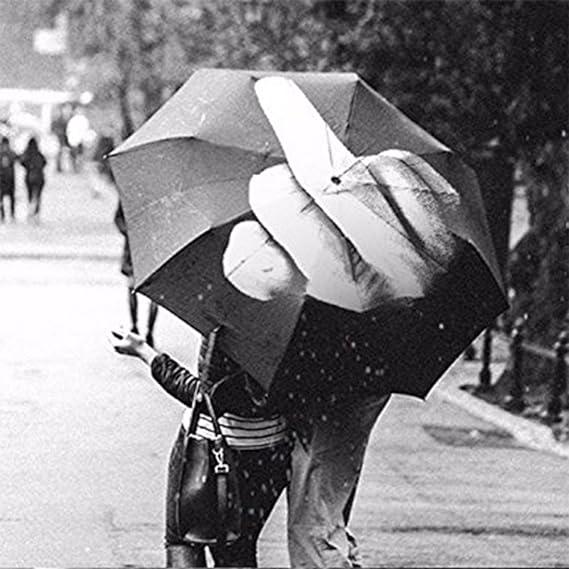 Umbrela retractabila F**k It Rain, compacta, foarte usor de transportat pentru cei care nu iubesc ploaia - foto 1 - id-p90166609