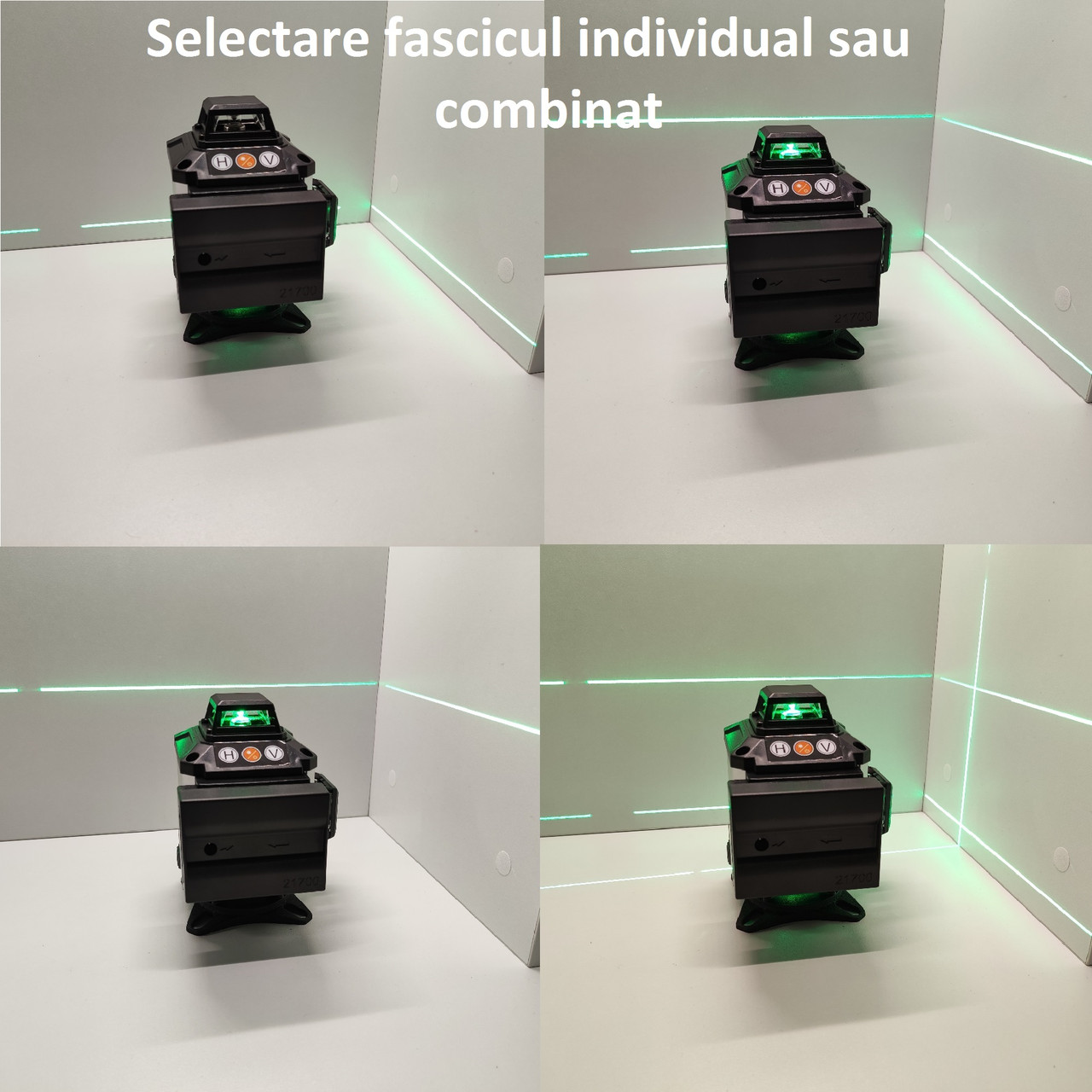 Nivela laser profesionala 4D GIDA-CRIS GC018, 4x360º, raza de actiune 30 m, functie de autonivelare - foto 7 - id-p90156913
