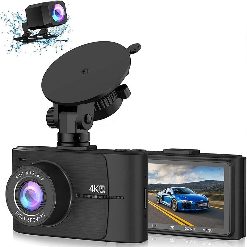 Camera de bord GIDA-CRIS 4K GC042 D2, cu inregistrare fata si spate, chiar si pe timp de noapte - foto 1 - id-p90156906