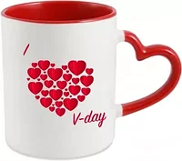 Cana personalizata pentru Valentines Day I love V-day