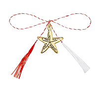 Pandantiv martisor din argint aurit, stea de mare, ambalaj inclus