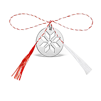 Pandantiv martisor din argint, Colul morii, motiv traditional, ambalaj inclus