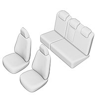 SET HUSE SCAUN UMBRELLA PENTRU FORD FOCUS II HATCHBACK 2005-2011 (BANCHETA FRACTIONATA. COTIERA SPATE) CU