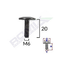 SURUB FIXARE BARA PROTECTIE M6 PENTRU VW/PEUGEOT/CITROEN SET 5 BUC